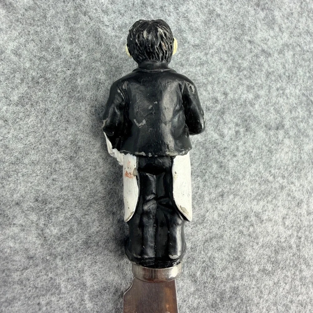 Vintage Guy Buffet Figural Butter Knives Spreaders Set of 4 Chef Waiter Utensils